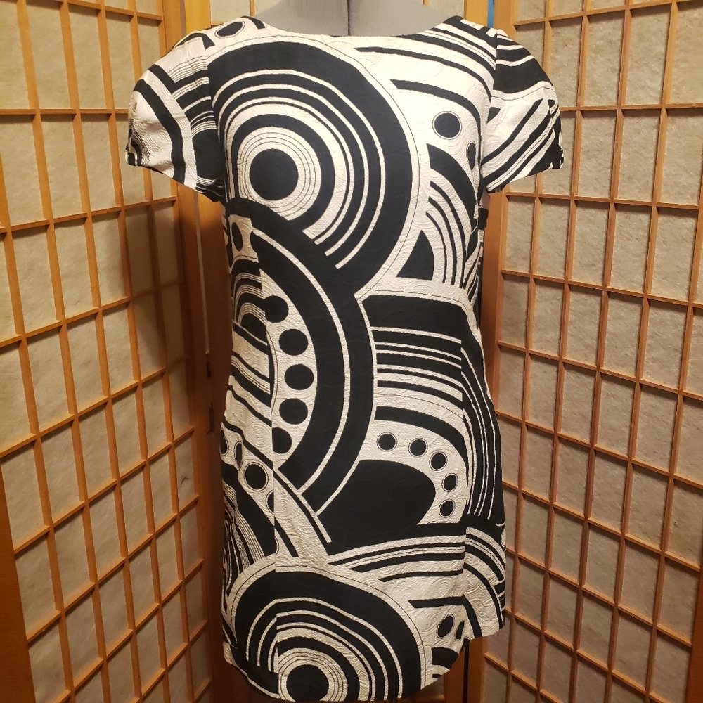 Tibi Black and White Size 4 Dress